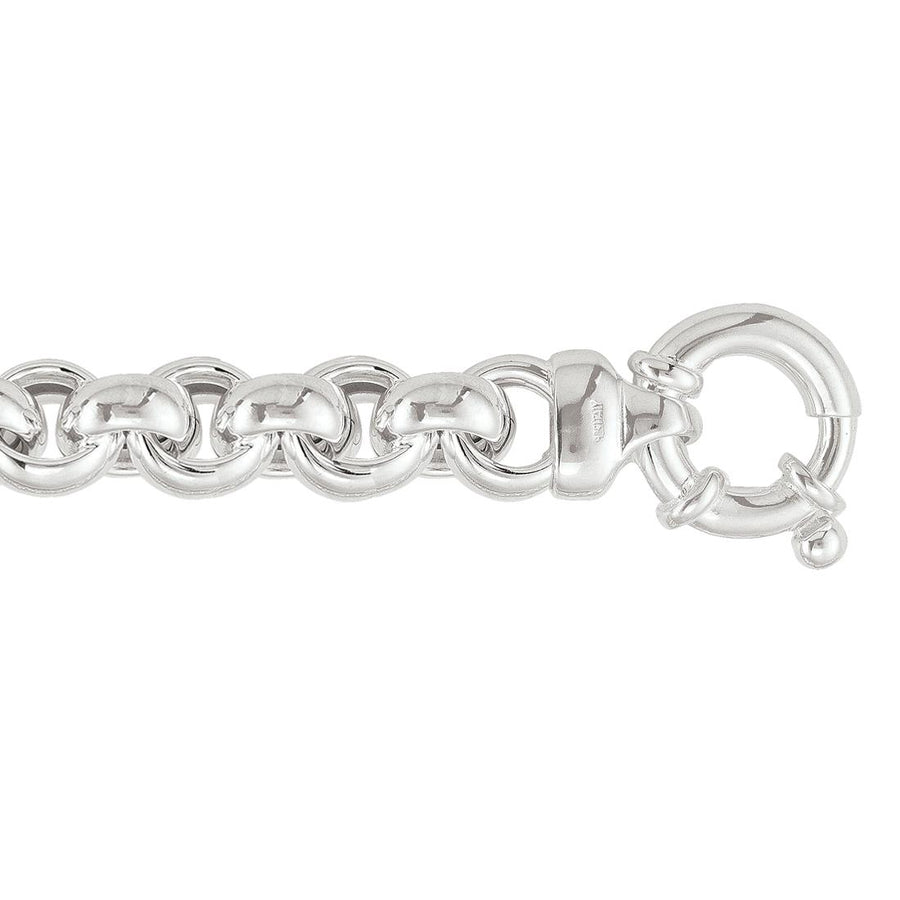Sterling Silver Rolo Link Bracelet (32003)