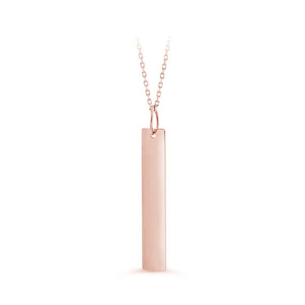 Gold Vertical Bar Necklace (33000)