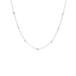 Diamond Station Necklace 1.15ct 22inch (35633)