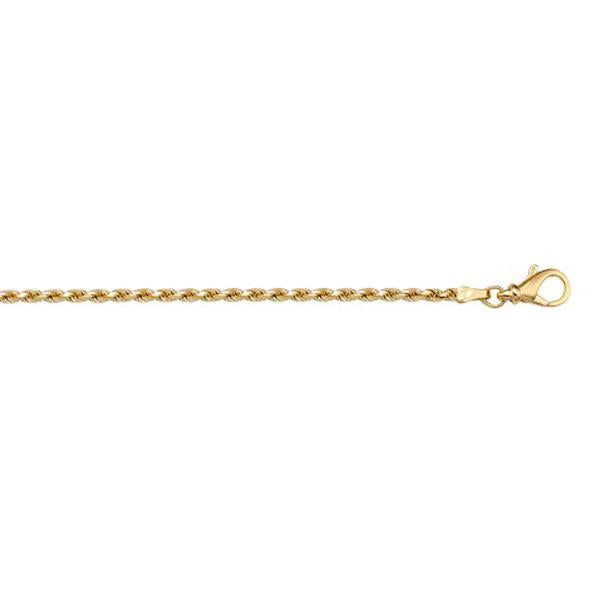 Gold Solid Rope Anklet