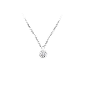 Diamond Solitaire Free Floating Necklace .15ct