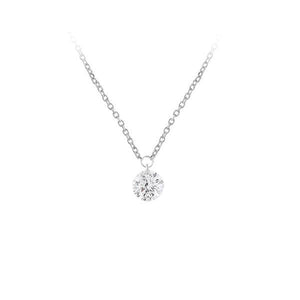 Diamond Solitaire Free Floating Necklace .25ct
