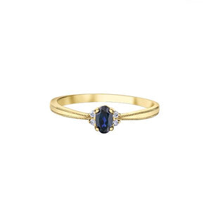 Genuine Sapphire and Diamond Ring 