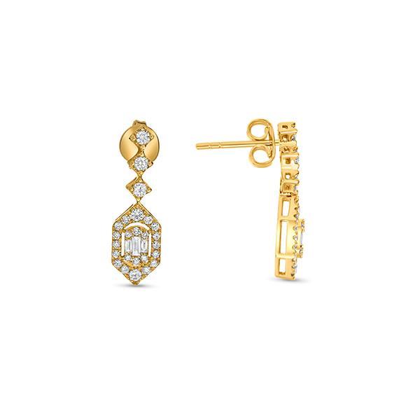 Diamond Dangle Earrings