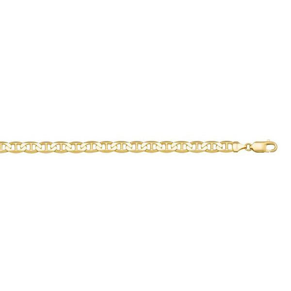 Gold Flat Anchor Link Bracele