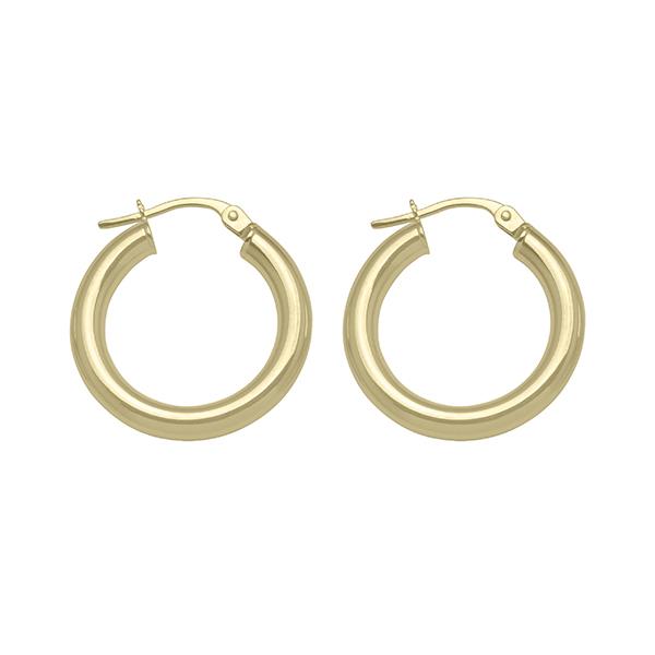 Gold Hoop Earrings 20mm